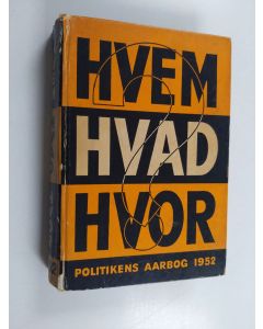 käytetty kirja Hvem Hvad Hvor 1952