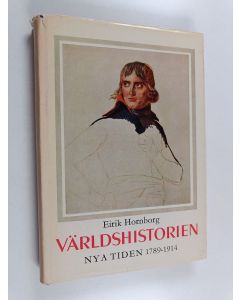 Kirjailijan Eirik Hornborg käytetty kirja Världshistorien 4 : Nya tiden 1789-1914