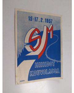 käytetty teos SM-hiihdot Kouvolassa 15-17.2.1957