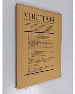 käytetty kirja Virittäjä 2/1935 : kotikielen seuran aikakauslehti