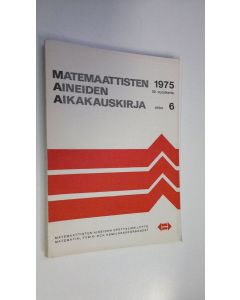 käytetty kirja Matemaattisten aineiden aikakauskirja 1975 vihko 6