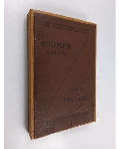 käytetty kirja Suomen kartta = Karta över finland