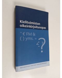 käytetty kirja Kielitoimiston oikeinkirjoitusopas