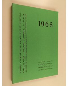 käytetty kirja Suomessa Ilmestyneen Kirjallisuuden Luettelo 1968