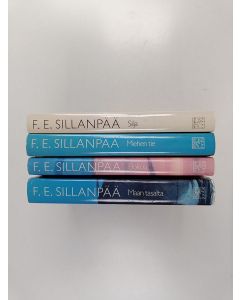 käytetty kirja Sillanpää-paketti (4 kirjaa) : Maan tasalta - keskipäivän novellit ja arvostelut ; Silja ja  Ihmiset suviyössä ; Miehen tie ja 30-luvun kirjoitukset ; Elokuu ja viimeiset romaanit (Sillanpään Kootut teokset -sarjan osat 3, 5-7)