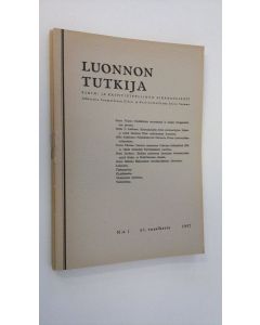 käytetty teos Luonnon tutkija vuosikerta 1957