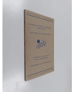 käytetty teos Suomen kaupunkien ja kauppalain asemakaavat - Autoliikenteen läpikulkutiet : Stadsplaner för Finlands städer och köpingar - Genomfartvägar för biltrafik