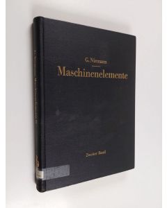 Kirjailijan G. Niemann käytetty kirja Maschinenelemente, Band 2 - Getriebe allgemein, Zahnradgetriebe-Grundlagen, Stirnradgetriebe