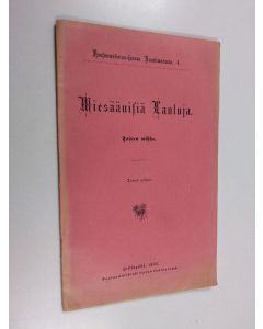 käytetty teos Miesäänisiä lauluja : 2. wihko