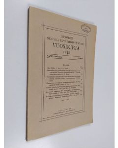 käytetty kirja Suomen suoviljelysyhdistyksen vuosikirja 1928 : XXXII vuosikerta 2 vihko