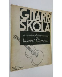 Kirjailijan Sigvard Åkerman käytetty teos Gitarrskola för modern plektrumspelning