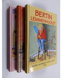 Kirjailijan Anders Jacobsson & Sören Olsson käytetty kirja Bert-paketti (3 kirjaa) : Bertin lemmenhuolet ; Bert ja kylmät kundit ; Bertin salaiset muistiinpanot