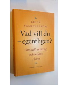 Kirjailijan Erica Falkenström käytetty kirja Vad vill du - egentligen?