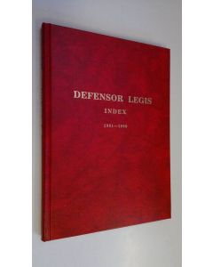 Tekijän Mikko Tulokas  käytetty kirja Defensor legis index 1981-1990