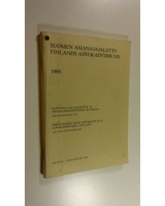 käytetty kirja Luettelo asianajajista ja asianajotoimistoista Suomessa 1989
