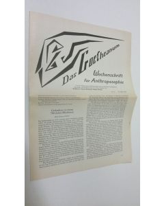 Tekijän Martin Barkhoff  käytetty teos Das Goetheanum nr. 12/1990 : Wochenschrift fur Anthroposophie