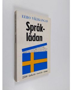 Kirjailijan Eero Välikangas käytetty kirja Språklådan eli Sanainen arkku