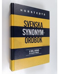 Kirjailijan Hanna Gerhardsen käytetty kirja Norstedts svenska synonymordbok