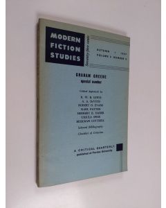 käytetty kirja Modern fiction studies volume 3, number 3 - Graham Greene special number