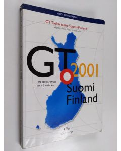 käytetty kirja GT-tiekartasto 2001 Suomi-Finland = GT-vägatlas = GT road atlas = GT-Strassenatlas