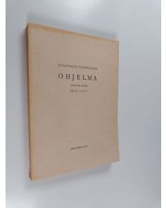 käytetty kirja Helsingin yliopiston ohjelma vuonna 1970-1971