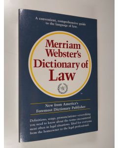 Kirjailijan Merriam-Webster, Inc käytetty kirja Merriam-Webster's Dictionary of Law
