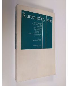käytetty kirja Kursbuch 3/1965