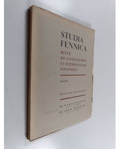 käytetty kirja Studia Fennica 2