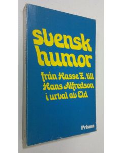 Kirjailijan Hans Alfredson käytetty kirja Svensk humor
