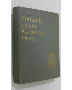 Kirjailijan Kejserliga Alexanders-Universitetet i Finland käytetty kirja Finlands Statskalender 1900