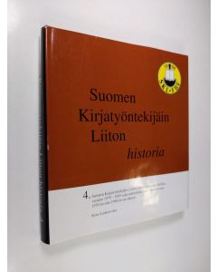 Kirjailijan Simo Laaksovirta käytetty kirja Suomen kirjatyöntekijäin liiton historia 4, Suomen kirjatyöntekijäin liiton työehtosopimuspolitiikka vuosina 1979-1985 sekä sektorikohtainen edunvalvonta 1970-luvulta 1990-luvun alkuun