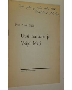 Kirjailijan Aatos Ojala käytetty teos Uusi romaani ja Veijo Meri