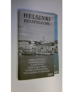 käytetty teos Helsinki nimiluettelo + opaskartta 1:20000 1987