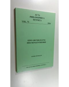 Kirjailijan Georg Sussmann käytetty kirja Eine Grundlegung der Mengentheorie