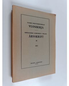 käytetty kirja Suomen sukututkimusseuran vuosikirja 11 : 1927