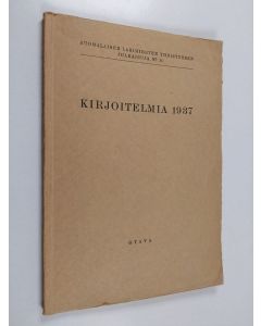 käytetty kirja Kirjoitelmia 1937