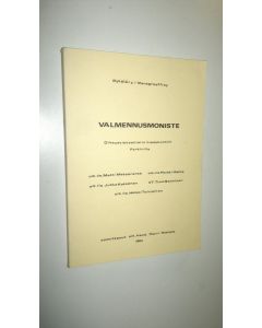 Kirjailijan Matti Metsäranta käytetty kirja Valmennusmoniste oikeustieteellisiin tiedekuntiin pyrkiville 1984