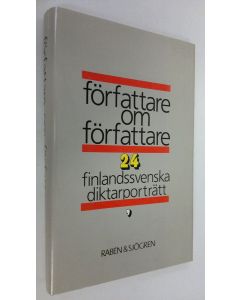 Kirjailijan Merete Mazzarella käytetty kirja Författare om författare : 24 finlandssvenska diktarporträtt