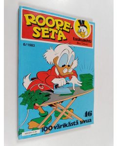 Kirjailijan Walt Disney käytetty kirja Roope-Setä taskulehti 6/1983