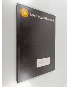 käytetty kirja Landstingets hälsovård