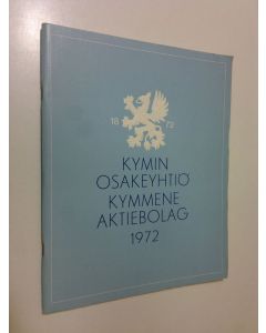 Tekijän Veikko Talvi  käytetty teos Kymin osakeyhtiö 1872-1972 = Kymmene aktiebolag 1872-1972