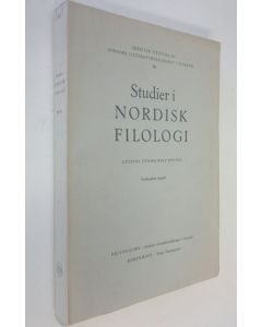 Kirjailijan Lars Hulden käytetty kirja Studier i Nordisk filologi 46 : Verbböjningen i Österbottens svenska folkmål 1