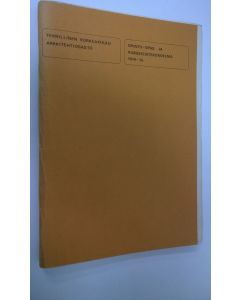 käytetty teos Teknillinen korkeakoulu arkkitehtiosasto : 1974-75 opinto-opas ja kurssiesitekokoelma