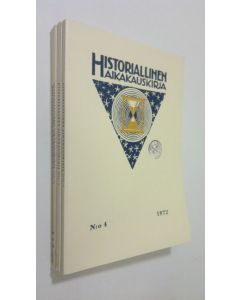 käytetty kirja Historiallinen aikakauskirja 1-4/1972 (vuosikerta)