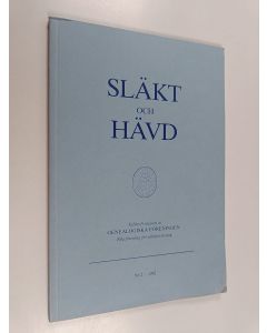 Kirjailijan Mats Sjökvist käytetty kirja Släkt och hävd Nr. 2