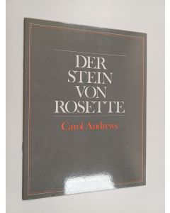 Kirjailijan Carol Andrews käytetty teos Der Stein von Rosette