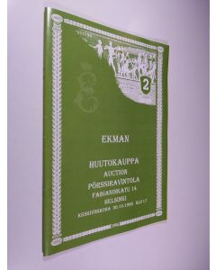 käytetty teos Ekman - huutokauppa Pörssiravintola Fabianinkatu 14 keskiviikkona 30.10.1996