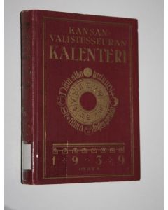 käytetty kirja Kansanvalistusseuran kalenteri 1939