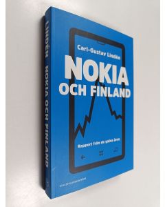 Kirjailijan Carl-Gustav Lindén käytetty kirja Nokia och Finland. Rapport från de galna åren