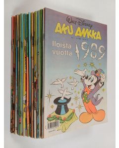 Kirjailijan Walt Disney käytetty teos Aku Ankka puolivuosikerta 1989 (numerot 1-26, puuttuu numero 23)